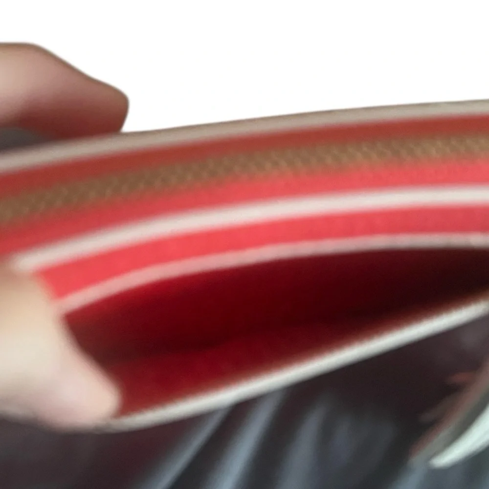 kate spade Red and White Zip-Around Tassel Wallet - Picture 5 of 10